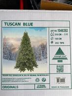 Prachtige Tuscan blue kunstkerstboom. H215 cm, Zo goed als nieuw, Ophalen