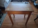 Oude schoolbank, klassiek schooltafeltje jaren 60, Huis en Inrichting, Ophalen, 50 tot 100 cm, 50 tot 100 cm, Zo goed als nieuw