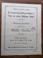 Willy Derby - nieuwste succeslied - Ferry, Muziek en Instrumenten, Bladmuziek, Zo goed als nieuw, Artiest of Componist, Klassiek