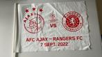 Ajax - Rangers 07-09-2022 - Vlag Champions League, Ophalen of Verzenden, Zo goed als nieuw