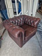 Chesterfield fauteuil stoel 2 stuks, Ophalen, Gebruikt, 75 tot 100 cm, Minder dan 150 cm