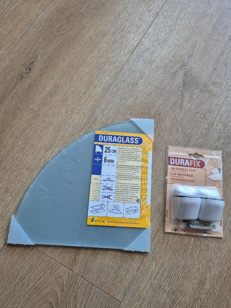 Te koop nieuwe glazen duraglas hoekje, Ophalen of Verzenden, Nieuw, Overige vormen, Glas