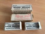 WO2 Engels - Vier verbandpakjes, Verzenden, Landmacht, Engeland