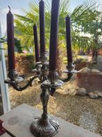 Zilveren 5-armige kandelaar, vroeg 20e eeuw, Ophalen of Verzenden, Zilver