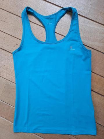 Domyos racerback top caribisch groen maat 40 - nieuw - beschikbaar voor biedingen