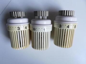 Radiatorknoppen. Gebruikt. 3 stuks. beschikbaar voor biedingen