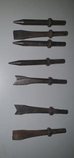 Beitel set - 7 stuks voor pneumatische beitelhamer, Ophalen of Verzenden, Gebruikt