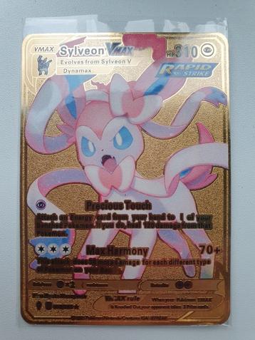 Sylveon V Max Pokemon kaart Evolving Skies Metal Card beschikbaar voor biedingen