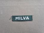 Straatnaam MILVA (wit op groen), Verzamelen, Militaria | Algemeen, Embleem of Badge, Nederland, Ophalen of Verzenden, Landmacht