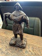 brons beeldje De Redder van Charlotte van Pallandt zeldzaam, Ophalen of Verzenden, Zo goed als nieuw, Mens
