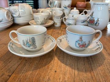 Wedgewood Peter Rabbit - 2x kop en schotel jubileum editie beschikbaar voor biedingen