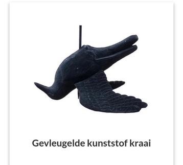 Vogelverschrikker 4 kunststof kraaien  beschikbaar voor biedingen