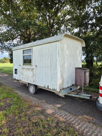 Snelverkeer Schaftwagen Hout Schaftkeet Pipowagen Bouwkeet  beschikbaar voor biedingen