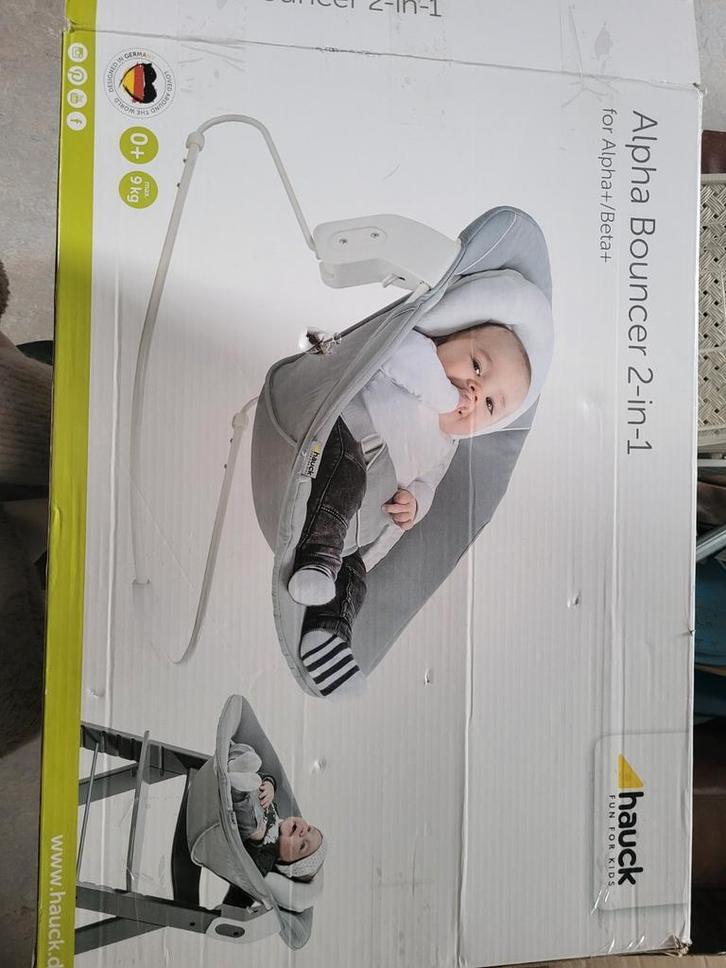 Hauck Alpha Bouncer 2-in-1 Wipstoel, Kinderen en Baby's, Wipstoeltjes, Zo goed als nieuw, Wipstoel, Overige merken, Met gordel(s) of riempje(s)