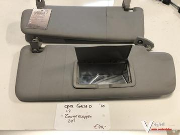 Opel Corsa D 1.2 16v 2010 Zonnekleppen set beschikbaar voor biedingen