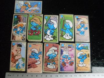 11x sticker smurven vintage bubble gum? beschikbaar voor biedingen