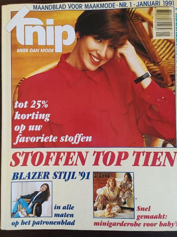 Knipmode januari 1991, Hobby en Vrije tijd, Kledingpatronen, Zo goed als nieuw, Overige typen, Vrouw, Knipmode, Ophalen of Verzenden