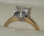 Geelgouden 14k ring - Nieuw!, Met strass, Nieuw, Ophalen of Verzenden, 17 tot 18