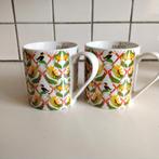 2 PUKKA mokken met kaketoe 's, Huis en Inrichting, Keuken | Servies, Ophalen of Verzenden, Zo goed als nieuw, Overige stijlen