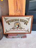 Tuborg Bier Reclamespiegel, Ophalen of Verzenden, Rechthoekig, Minder dan 50 cm, Minder dan 100 cm