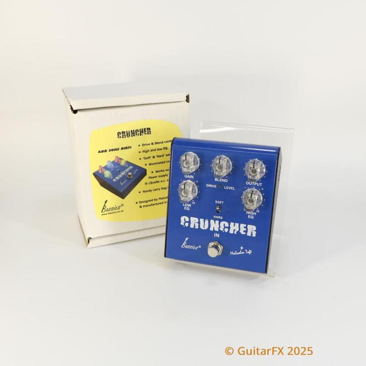 Bassics Cruncher Overdrive / Distortion (s/n CR0111, in doos, Muziek en Instrumenten, Effecten, Ophalen of Verzenden