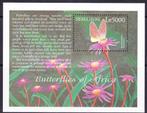 Sierra Leone 2001 pfmi 3981 block 511 vlinder bloemen, Dier of Natuur, Verzenden, Postfris