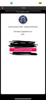 Vekers Outdoor Weekendticket, Tickets en Kaartjes, Eén persoon, Juni
