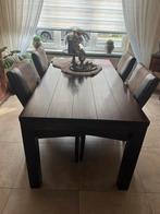 Mooie meubelset donker met 4 stoelen, Huis en Inrichting, Complete inboedels, Ophalen of Verzenden