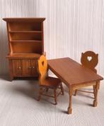 Poppenhuis eetkamer setje 1:12, Ophalen of Verzenden, Zo goed als nieuw, Poppenhuis