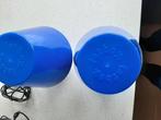 Twee dezelfde puntgave blauwe Fatboy lampen met opladers, Huis en Inrichting, Kunststof, Ophalen of Verzenden, Zo goed als nieuw