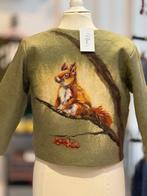 Handgemaakte vilten jas voor kind 7-8 jaar, Ophalen of Verzenden, Nieuw, Groen