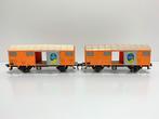 FLM: 5531 2x goederenwagons Chiquita met schuifdeuren *H0*, Hobby en Vrije tijd, Ophalen, Gebruikt, Fleischmann, Analoog