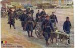 oorlog 1914/18 honden trekken mitrailleur -karr 964 BelgiË, Verzenden, Voor 1920, Gelopen, Hond of Kat