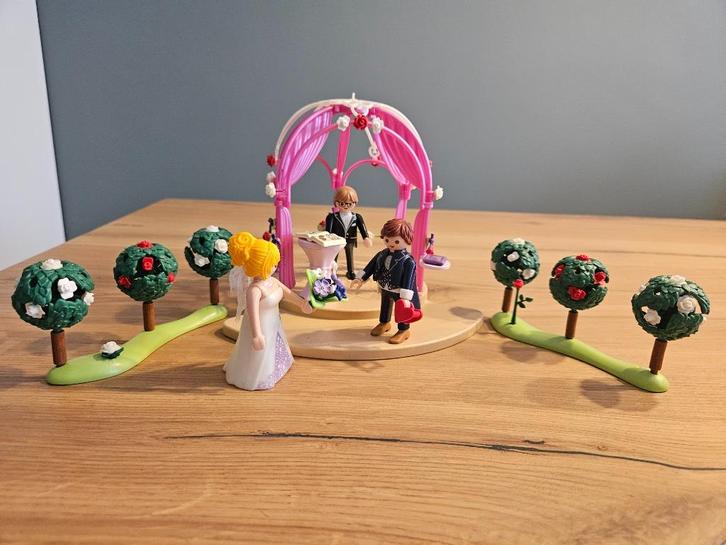 Playmobil 9229 Bruidspaviljoen met bruidspaar, Kinderen en Baby's, Speelgoed | Playmobil, Zo goed als nieuw, Complete set, Ophalen of Verzenden