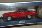 1:18 MERCEDES 450 SL US VERSION R107 red Norev 183729 WRH, Hobby en Vrije tijd, Modelauto's | 1:18, Verzenden, Zo goed als nieuw