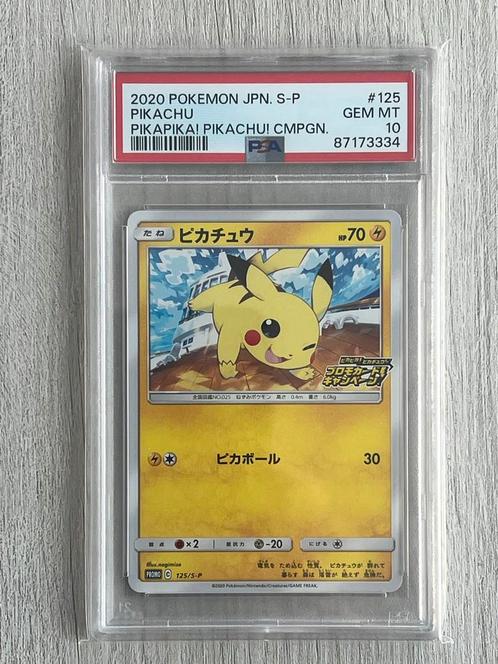 Pikachu 2020 JPN S-P PSA 10 - Pikapi-ka! Campagne, Hobby en Vrije tijd, Verzamelkaartspellen | Pokémon, Zo goed als nieuw, Losse kaart