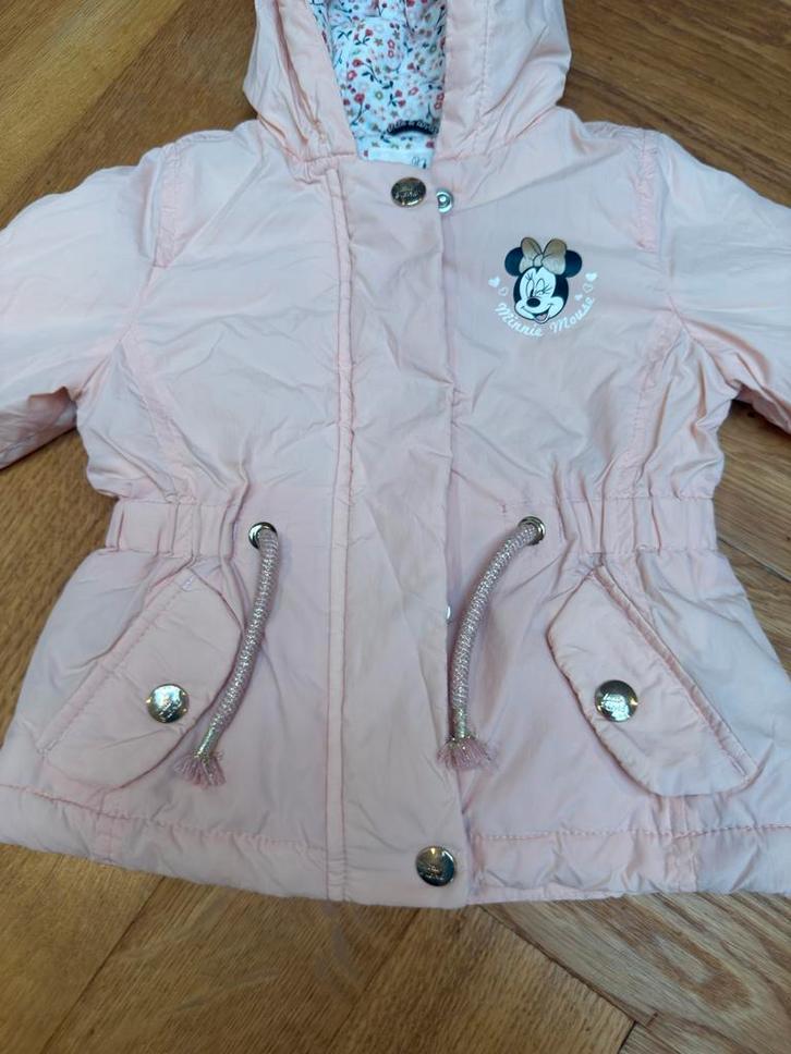 Roze Disney Minnie Mouse Jas - Maat 74, Kinderen en Baby's, Babykleding | Maat 74, Zo goed als nieuw, Meisje, Ophalen of Verzenden