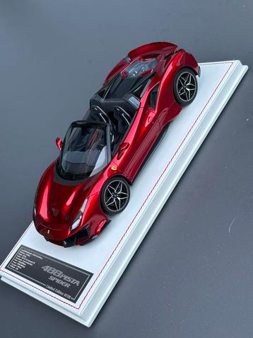 Ferrari 488 Pista spider Rosso Fuoco Dino model 1:18 ! C4F beschikbaar voor biedingen