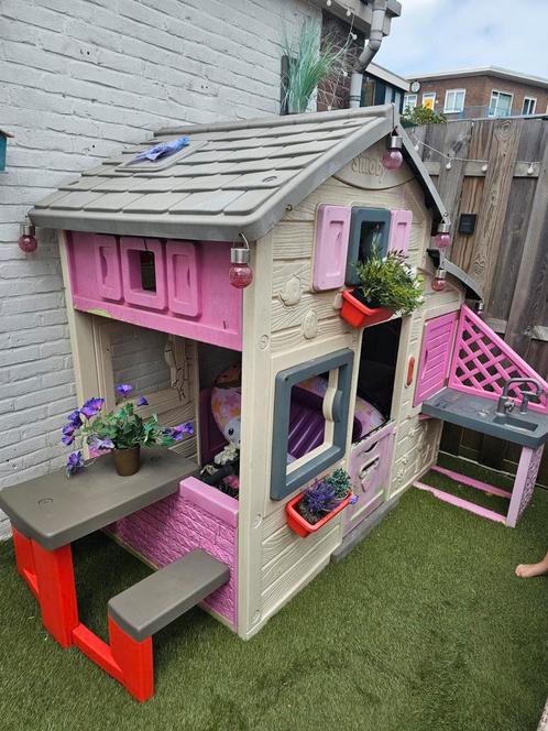 Smoby grote Speelhuis roze., Kinderen en Baby's, Speelgoed | Buiten | Speelhuisjes, Gebruikt, Kunststof, Ophalen