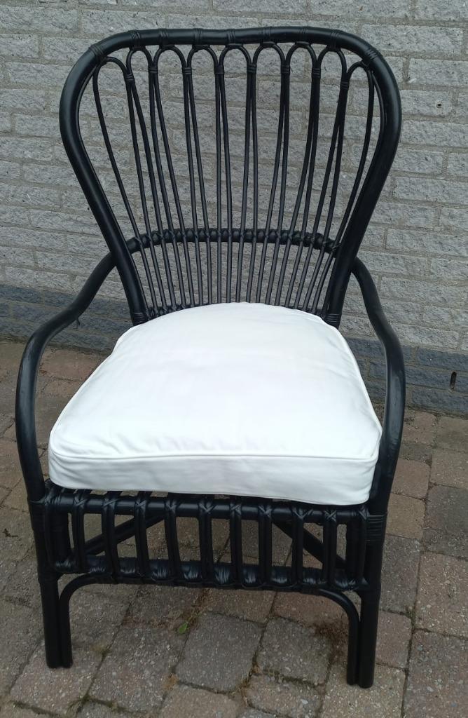 Rotan stoel zwart van Ikea, Huis en Inrichting, Stoelen, Nieuw, Eén, Riet of Rotan, Zwart, Ophalen