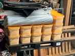 22 x 20 liter gele verf, Doe-het-zelf en Verbouw, Verf, Beits en Lak, 20 liter of meer, Ophalen, Geel, Verf