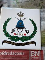 Herrinerinstegel infanterie/ wapenschildje, Verzamelen, Militaria | Algemeen, Ophalen of Verzenden, Landmacht, Nederland, Embleem of Badge