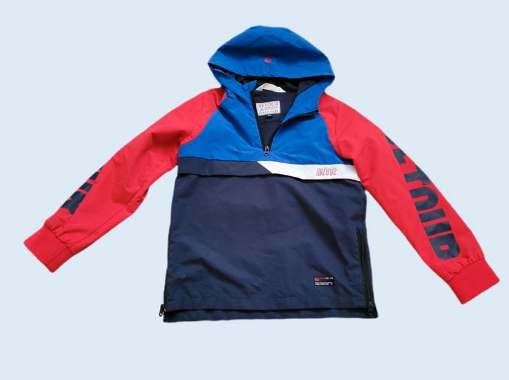 RETOUR blauw rode tussenjas maat 9/10 (134/140) ~ MS3121, Kinderen en Baby's, Kinderkleding | Maat 134, Zo goed als nieuw, Jongen