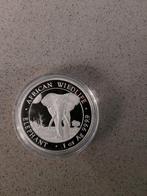 Somalian elephant 1 oz African Wildlife Olifant, Ophalen of Verzenden, Overige landen, Losse munt, Zilver