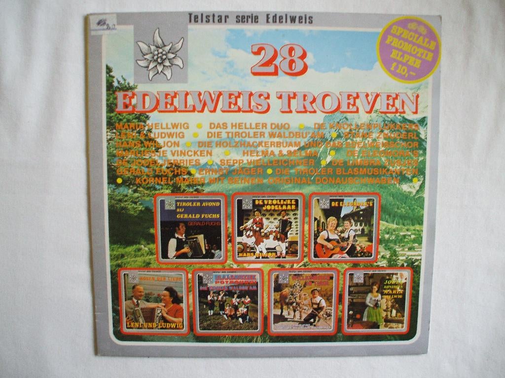 28 edelweis troeven LP, Ophalen of Verzenden, Gebruikt, 12 inch, Nederlandstalig