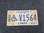 Mississippi Nummerbord USA kentekenplaat Nummerplaat License, Ophalen of Verzenden, Gebruikt, Auto's