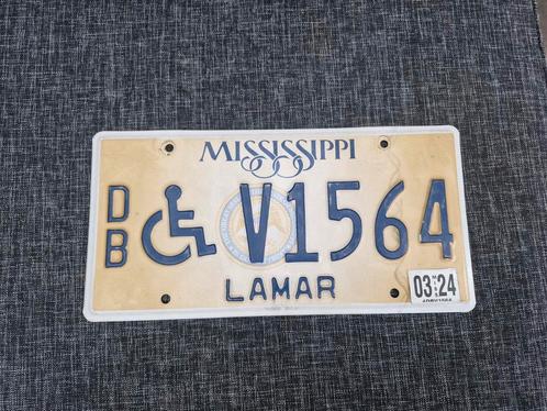 Mississippi Nummerbord USA kentekenplaat Nummerplaat License, Verzamelen, Automerken, Motoren en Formule 1, Gebruikt, Auto's, Ophalen of Verzenden