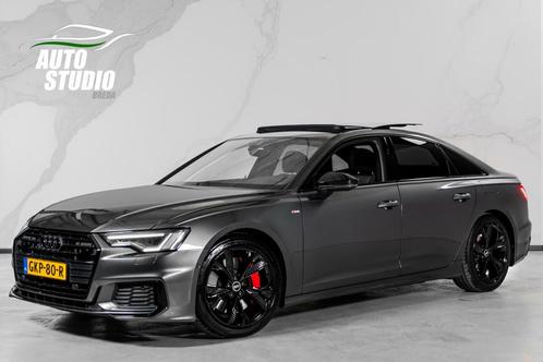 Audi A6 55 TFSIe Quattro Competition S-line 367 pk | PANO |, Auto's, Audi, Bedrijf, Te koop, A6, 4x4, ABS, Achteruitrijcamera