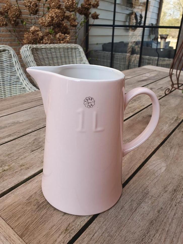 Laaks Brocante, roze kan, Huis en Inrichting, Keuken | Servies, Zo goed als nieuw, Overige typen, Overige stijlen, Aardewerk, Ophalen