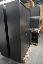 Zwarte archiefkast, kantoorkast roldeurkast dossierkast, Gebruikt, 100 tot 150 cm, Meerdere deuren, Ophalen of Verzenden